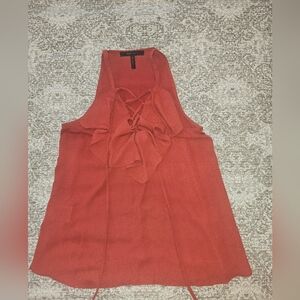 BCBG Rust Sleeveless Top